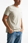 t-shirt custom slim-fit in cotone grigio men Polo ralph lauren - 4