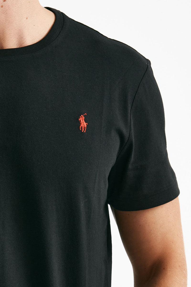 t-shirt custom slim-fit in cotone nero men Polo ralph lauren - 5