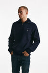 maglia mezza zip in lana e cotone blu men Polo ralph lauren - 1