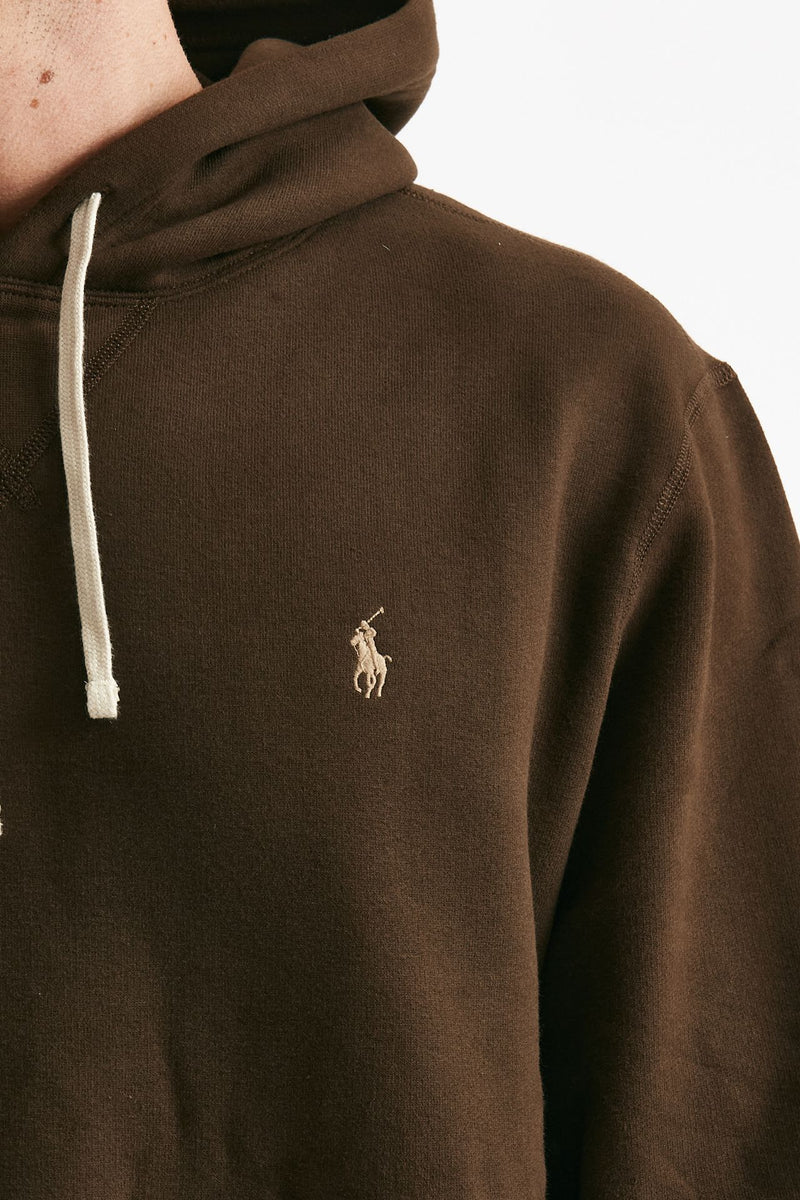 felpa con cappuccio in misto cotone marrone men Polo ralph lauren - 5