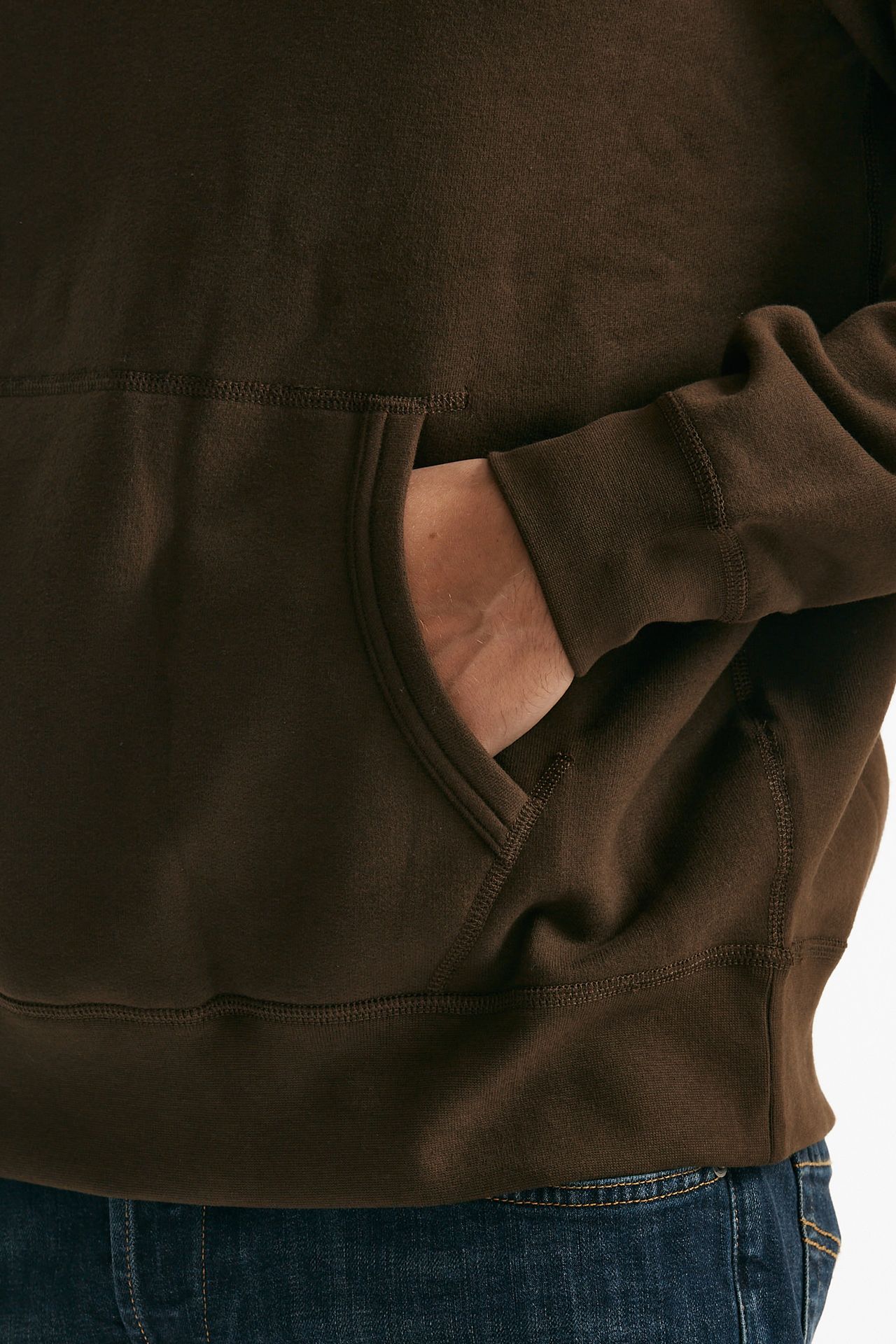 felpa con cappuccio in misto cotone marrone men Polo ralph lauren - 6