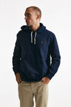 felpa con cappuccio in misto cotone blu men Polo ralph lauren - 1