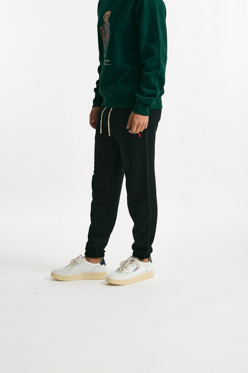 Pantalone tuta in cotone e poliestere nero men Polo ralph lauren - 4