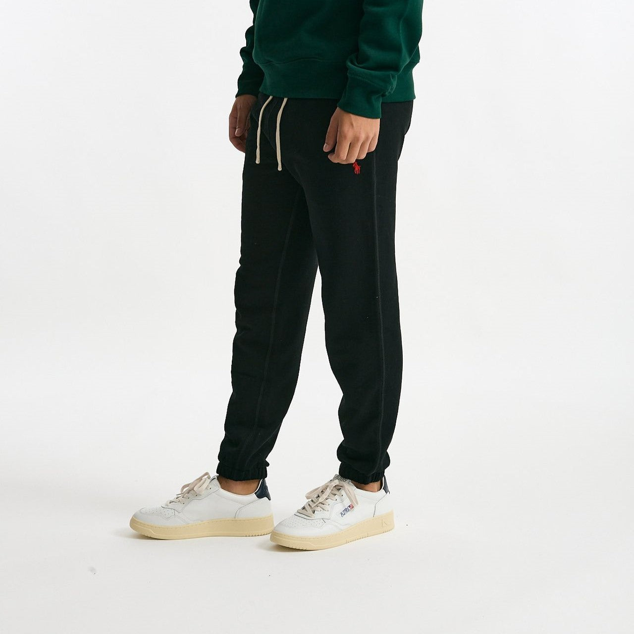 Pantalone tuta in cotone e poliestere nero men Polo ralph lauren - 8