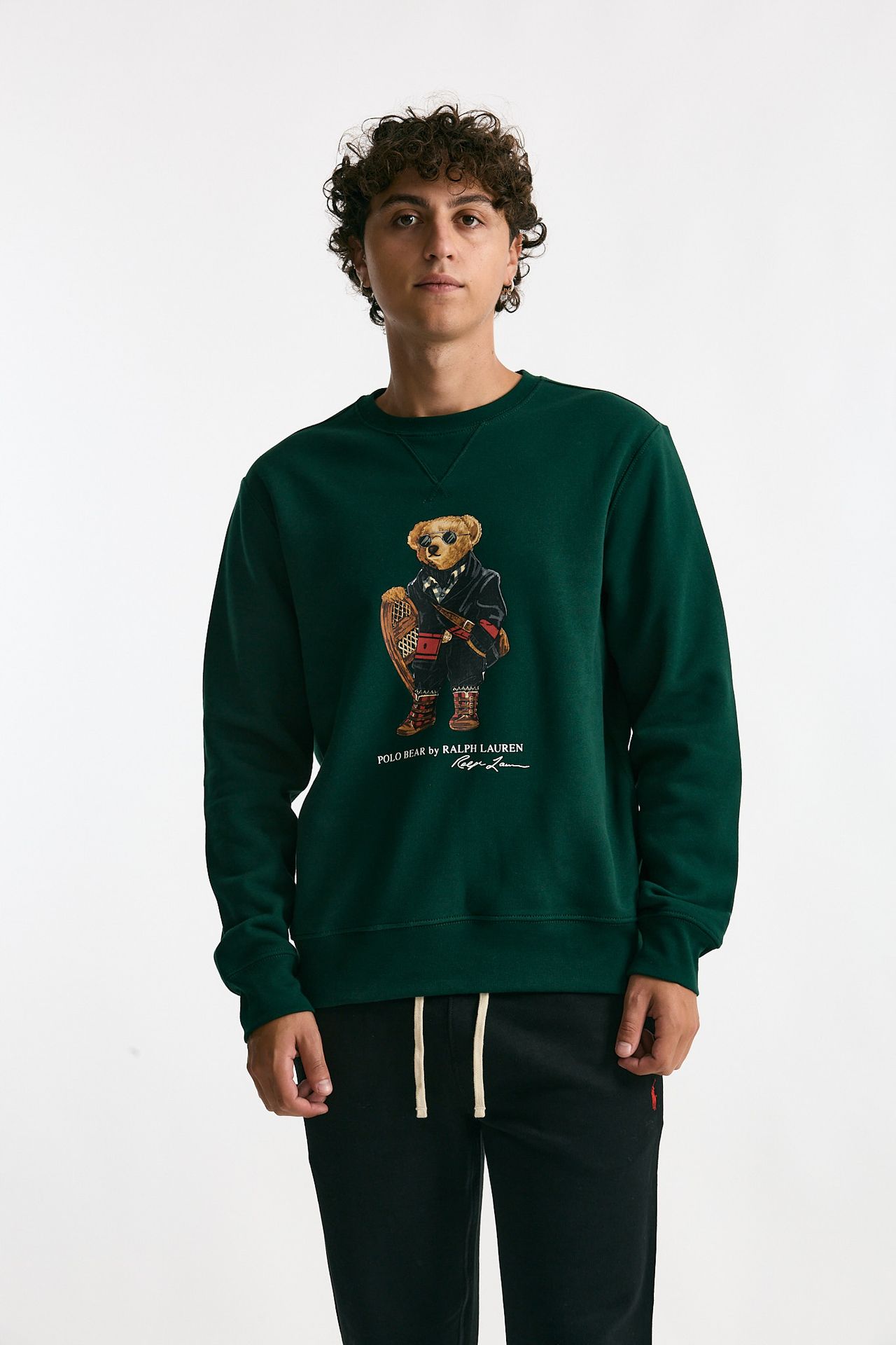 Felpa girocollo in misto cotone verdone men Polo ralph lauren - 1