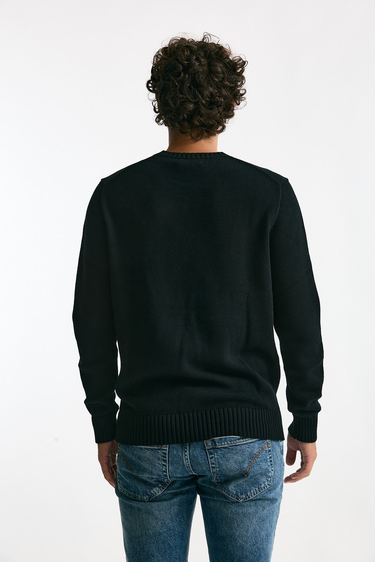 Maglia girocollo in cotone nero men Polo ralph lauren - 3