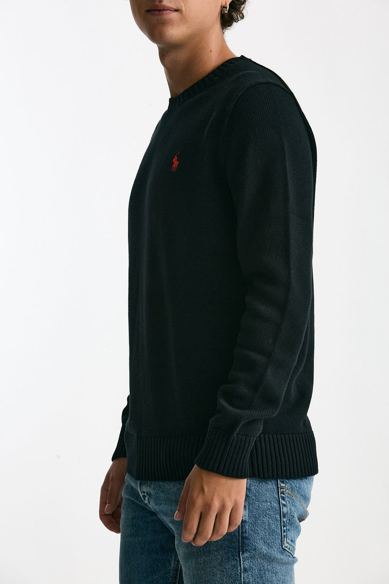 Maglia girocollo in cotone nero men Polo ralph lauren - 4