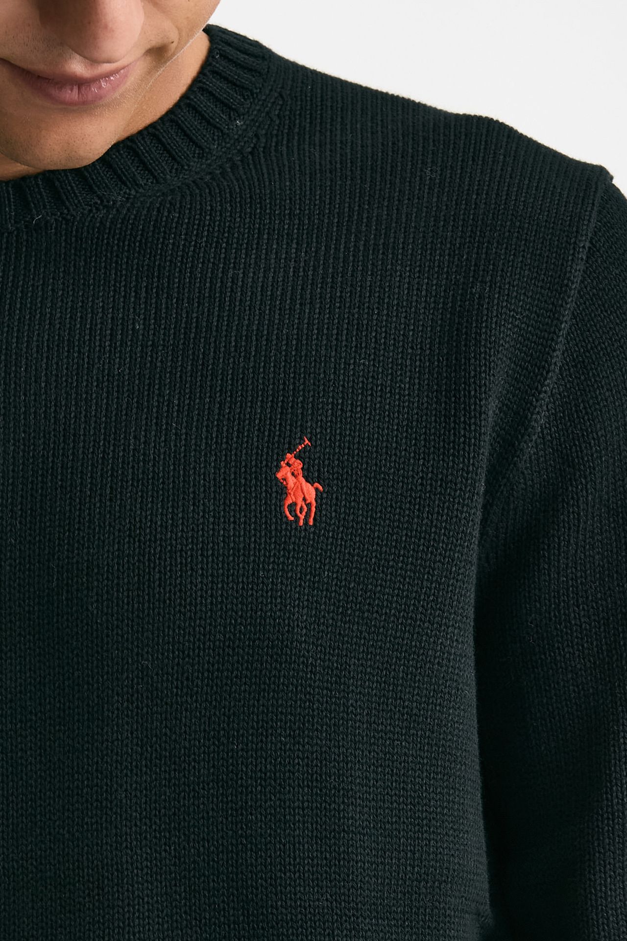 Maglia girocollo in cotone nero men Polo ralph lauren - 5