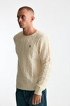 Maglia in lana a trecce lana/cashmere panna men Polo ralph lauren - 2