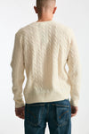 Maglia in lana a trecce lana/cashmere panna men Polo ralph lauren - 3