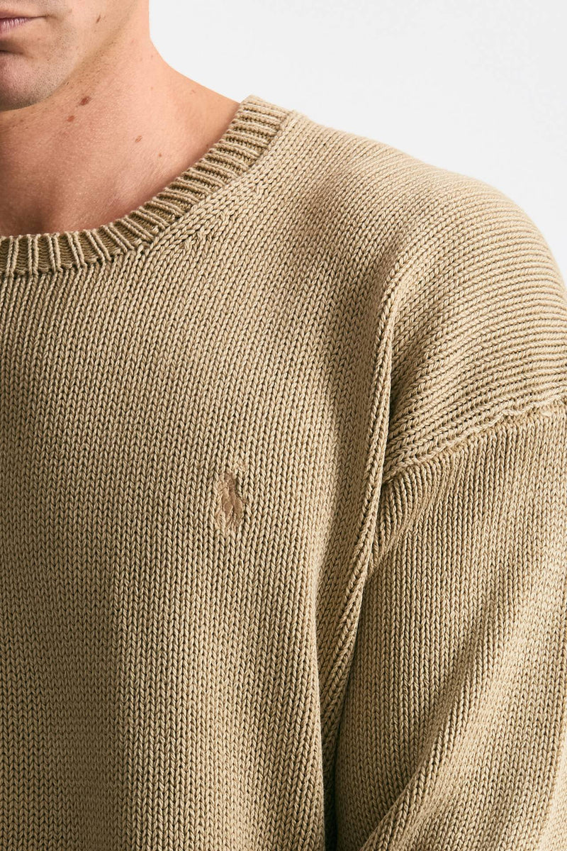 Maglia in cotone lavato beige men Polo ralph lauren - 5