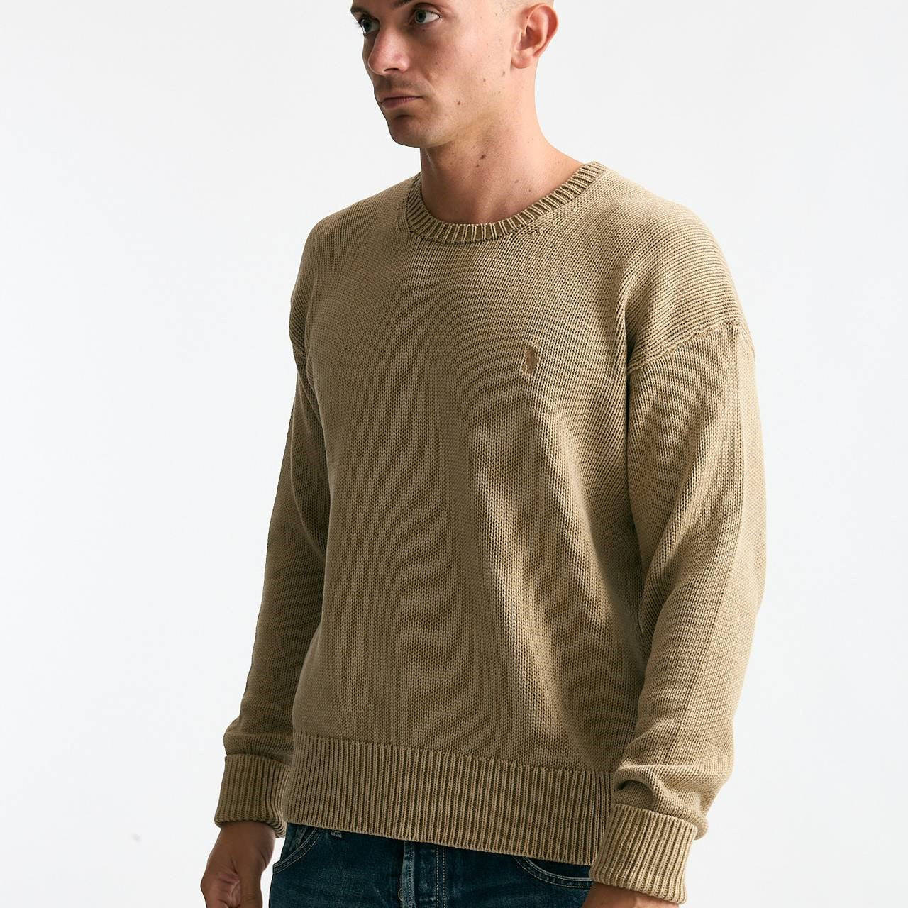 Maglia in cotone lavato beige men Polo ralph lauren - 7