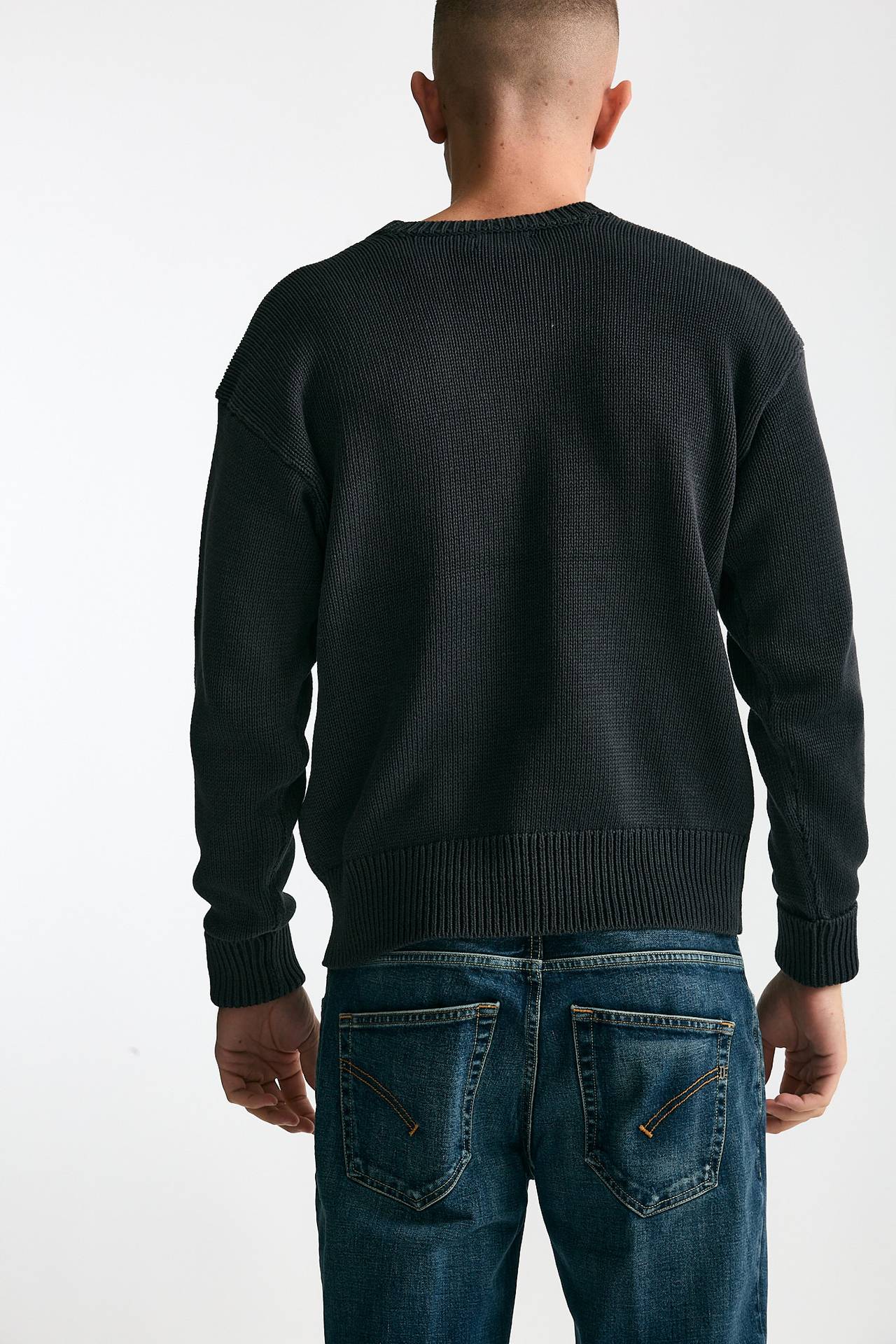 Maglia in cotone lavato grigio men Polo ralph lauren - 3