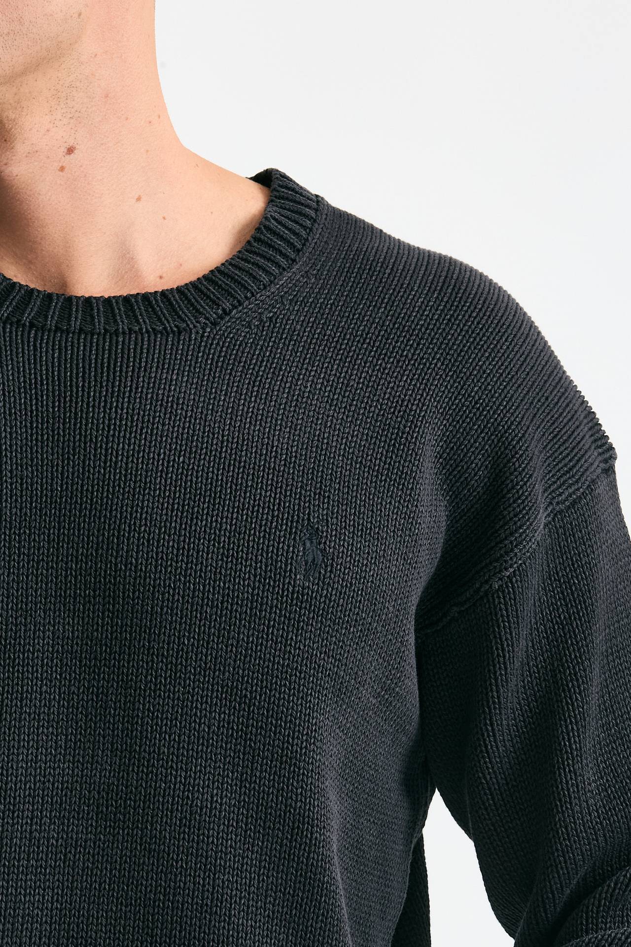 Maglia in cotone lavato grigio men Polo ralph lauren - 5