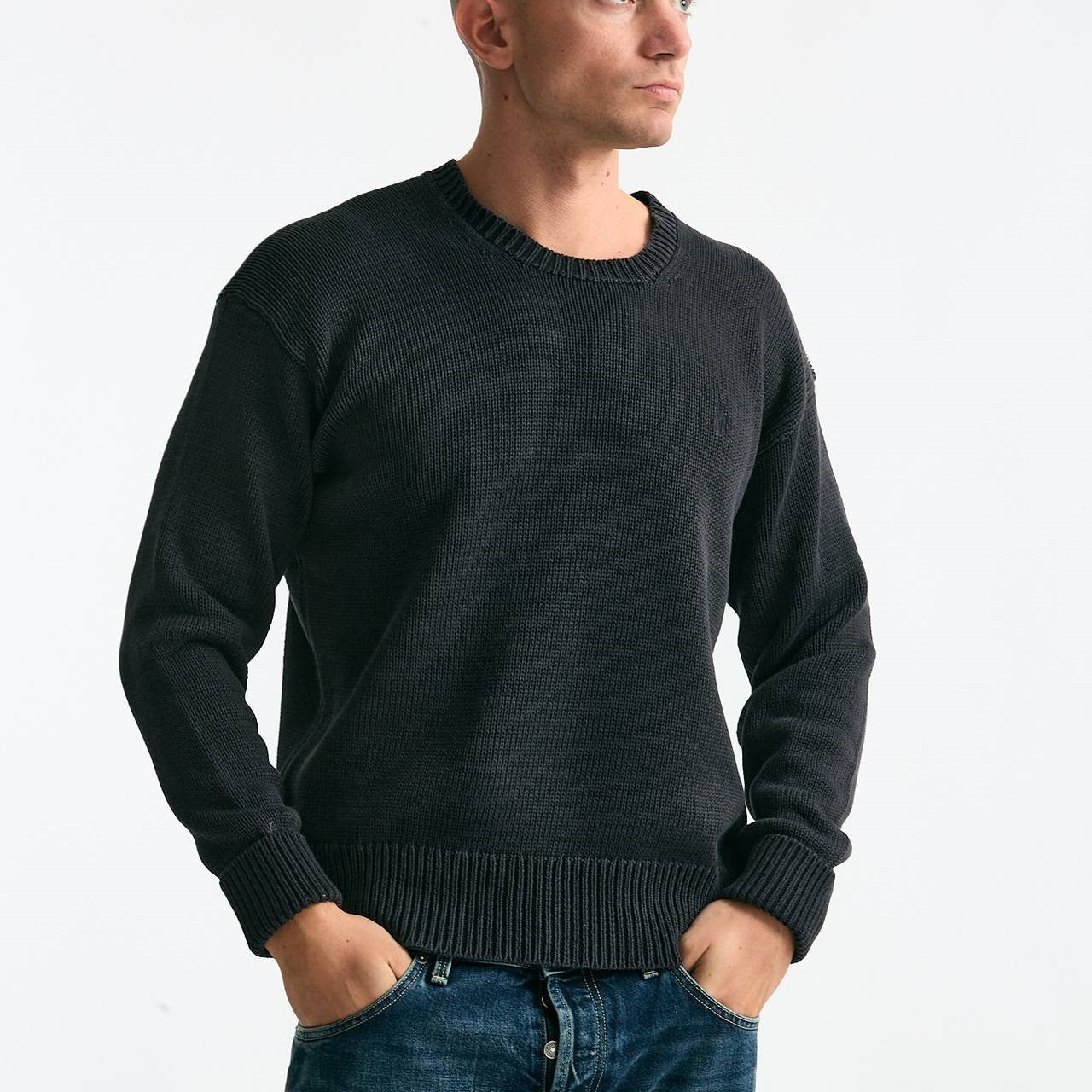 Maglia in cotone lavato grigio men Polo ralph lauren - 7