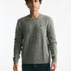 Maglia trecce in lana e cashmere grigio men Polo ralph lauren - 6