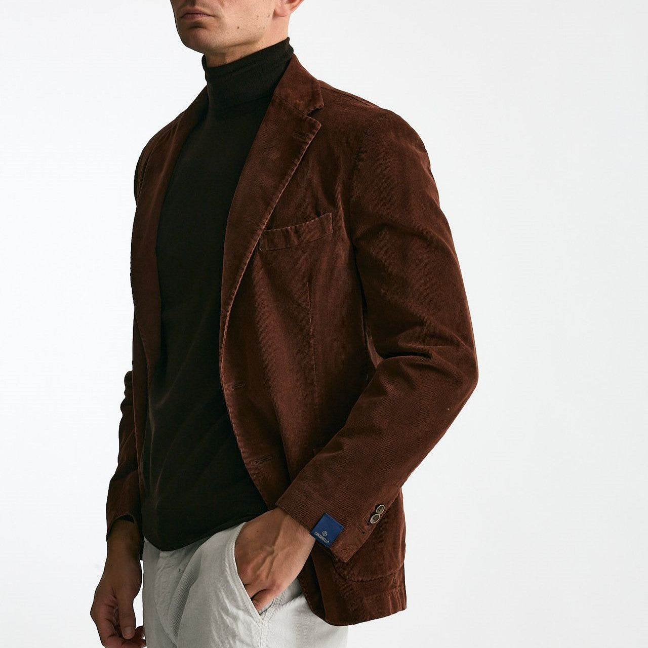 Giacca monopetto ruggine men Santaniello - 8