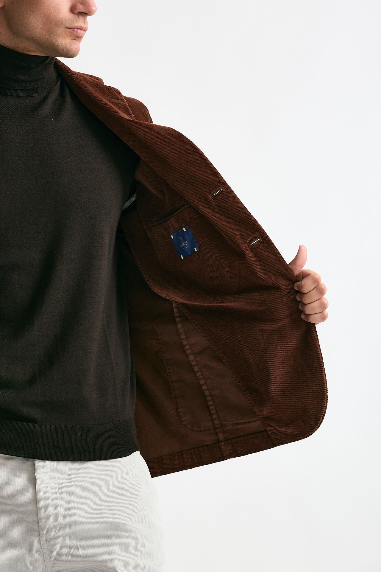 Giacca monopetto ruggine men Santaniello - 5