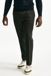 Pantalone in misto lana stretch marrone men Santaniello - 2