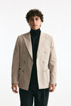 Giacca doppiopetto beige chiaro men Santaniello - 2