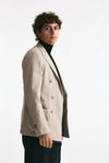 Giacca doppiopetto beige chiaro men Santaniello - 1