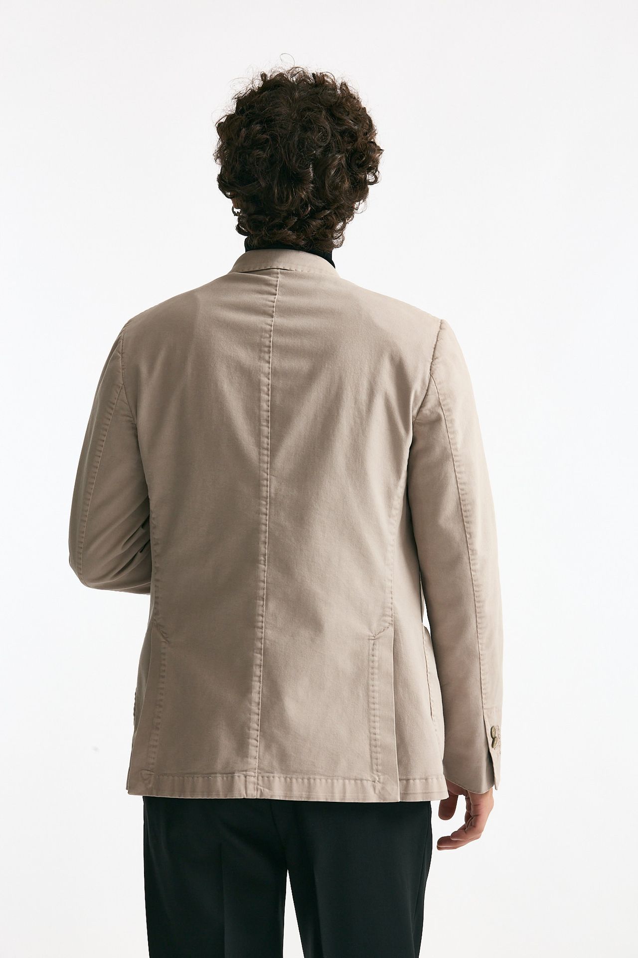 Giacca doppiopetto beige chiaro men Santaniello - 3