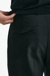 Pantalone in misto lana stretch nero men Santaniello - 7