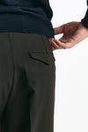 Pantalone in misto lana stretch marrone men Santaniello - 7
