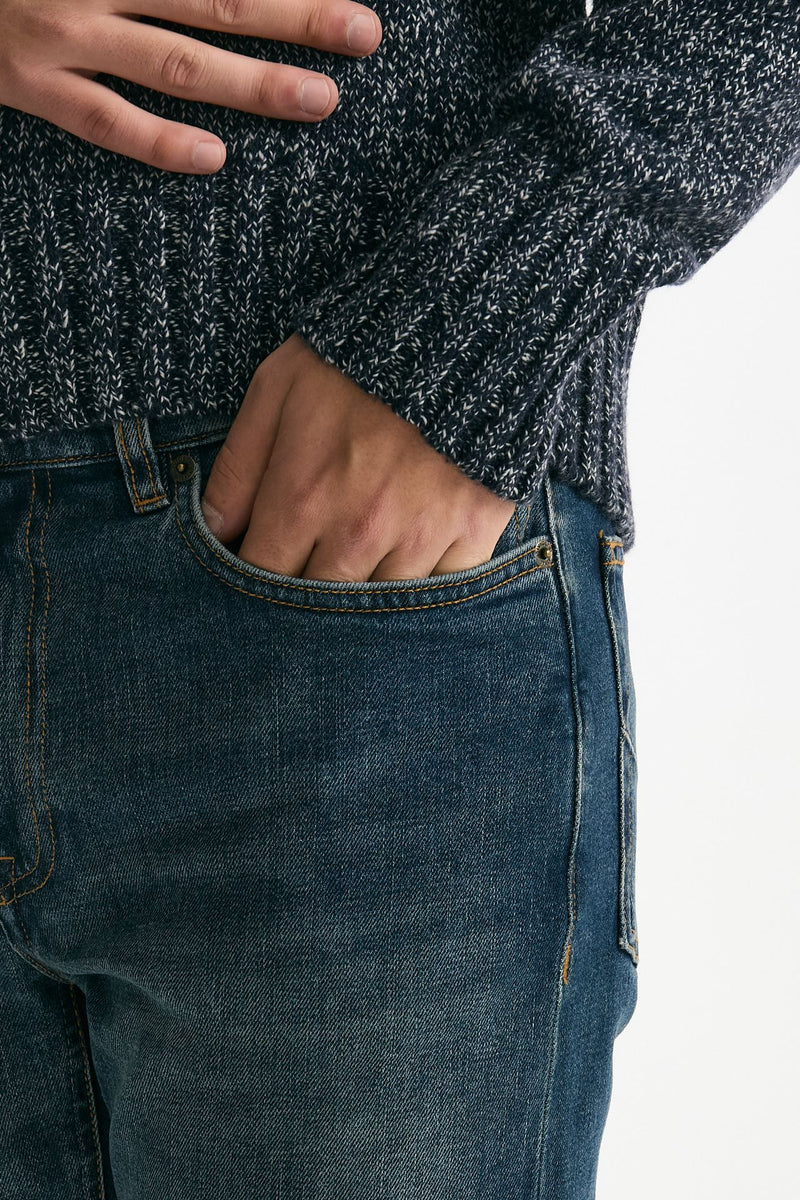 Jeans lavaggio medio stretch stone washed men Siviglia - 5