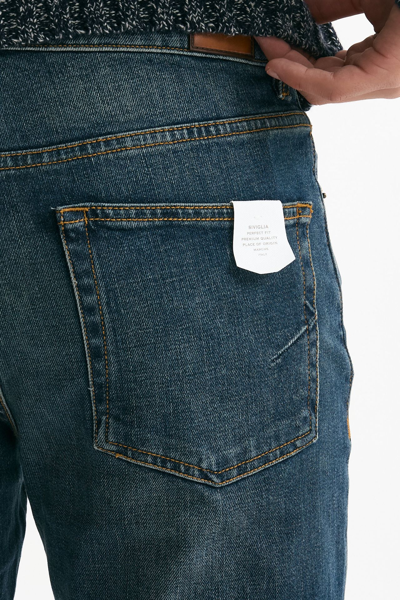 Jeans lavaggio medio stretch stone washed men Siviglia - 7