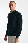 Maglia TAPTON in lana blu men John smedley - 3