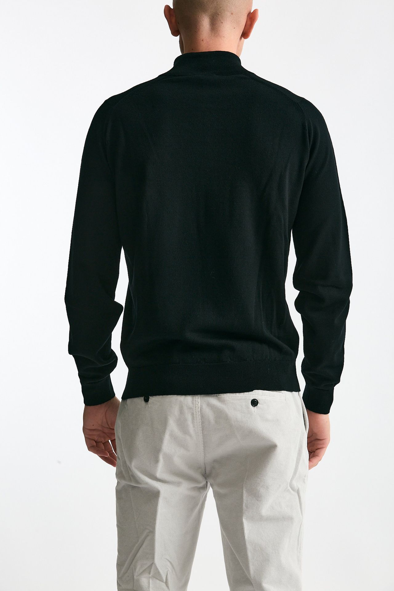 Maglia TAPTON in lana nero men John smedley - 3