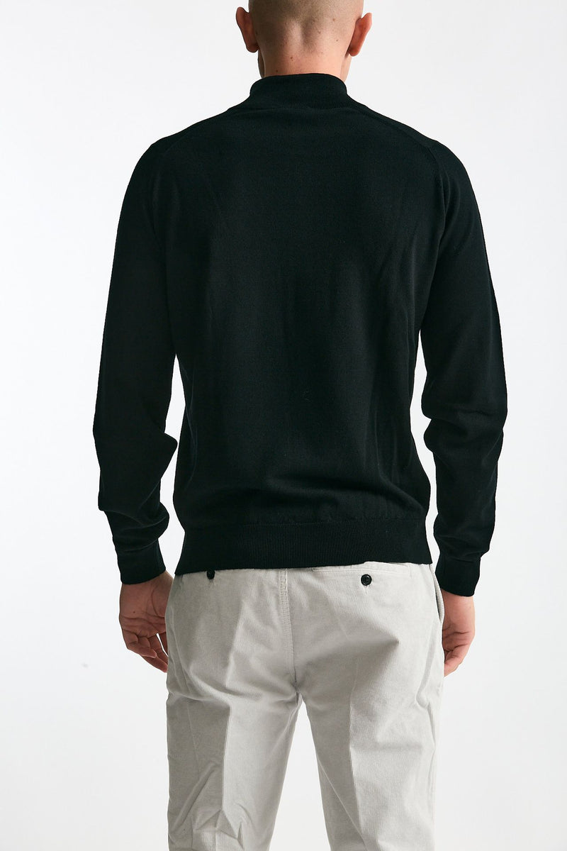Maglia TAPTON in lana nero men John smedley - 3