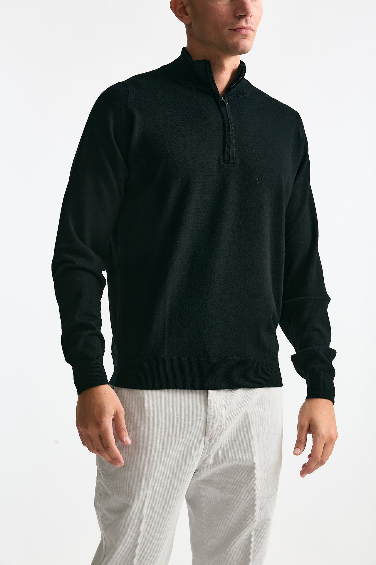 Maglia TAPTON in lana nero men John smedley - 4