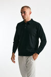 Polo KNOLL in lana nero men John smedley - 2