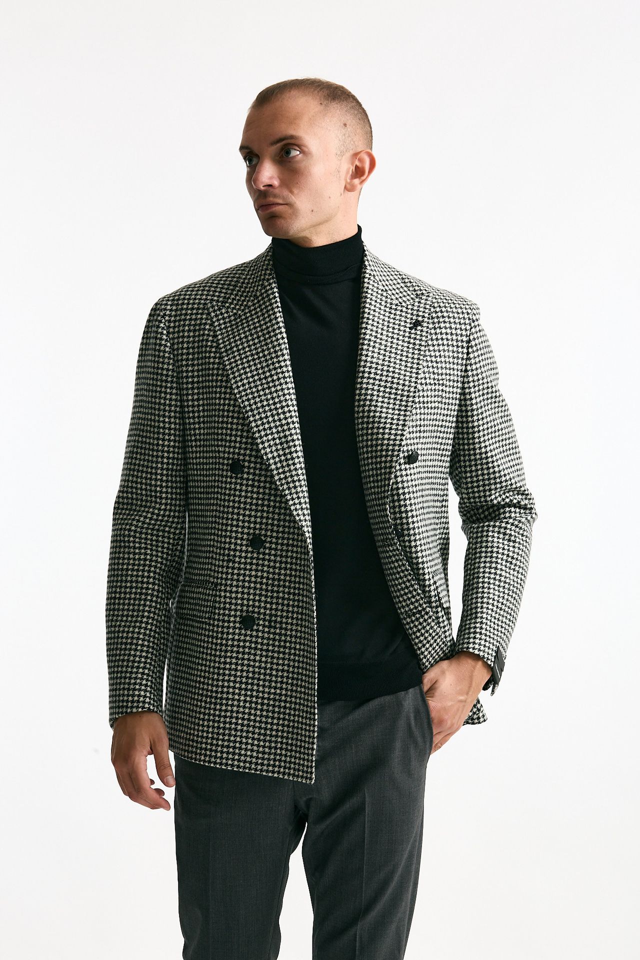 Giacca doppiopetto NEW YORK pied de poule men Tagliatore - 1