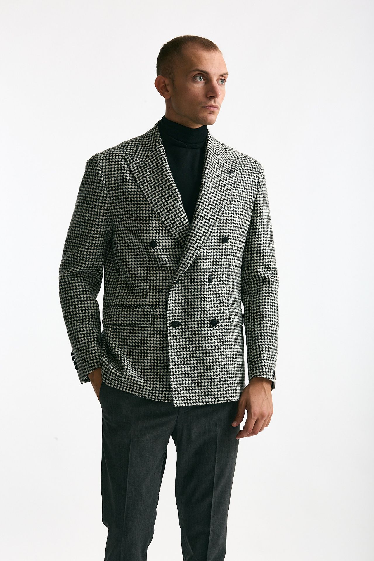 Giacca doppiopetto NEW YORK pied de poule men Tagliatore - 6