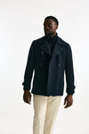 Peacoat in misto lana blu men Tagliatore - 1