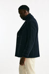 Peacoat in misto lana blu men Tagliatore - 2