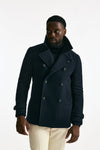 Peacoat in misto lana blu men Tagliatore - 8