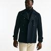 Peacoat in misto lana blu men Tagliatore - 11