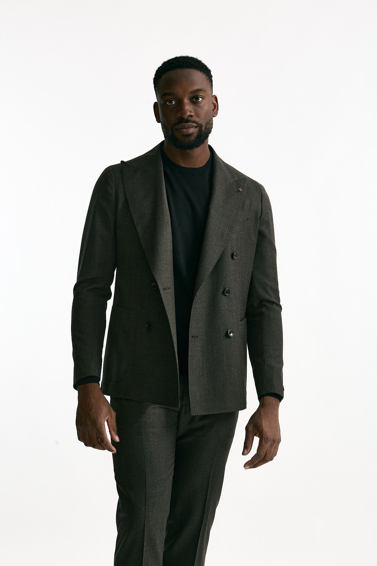 Abito doppiopetto MONTECARLO Galles marrone men Tagliatore - 1