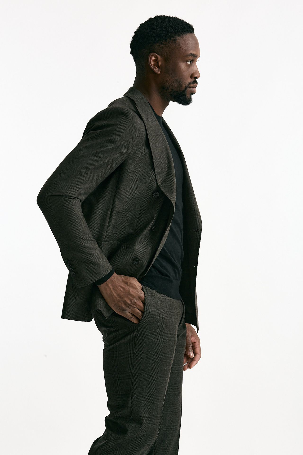 Abito doppiopetto MONTECARLO Galles marrone men Tagliatore - 4