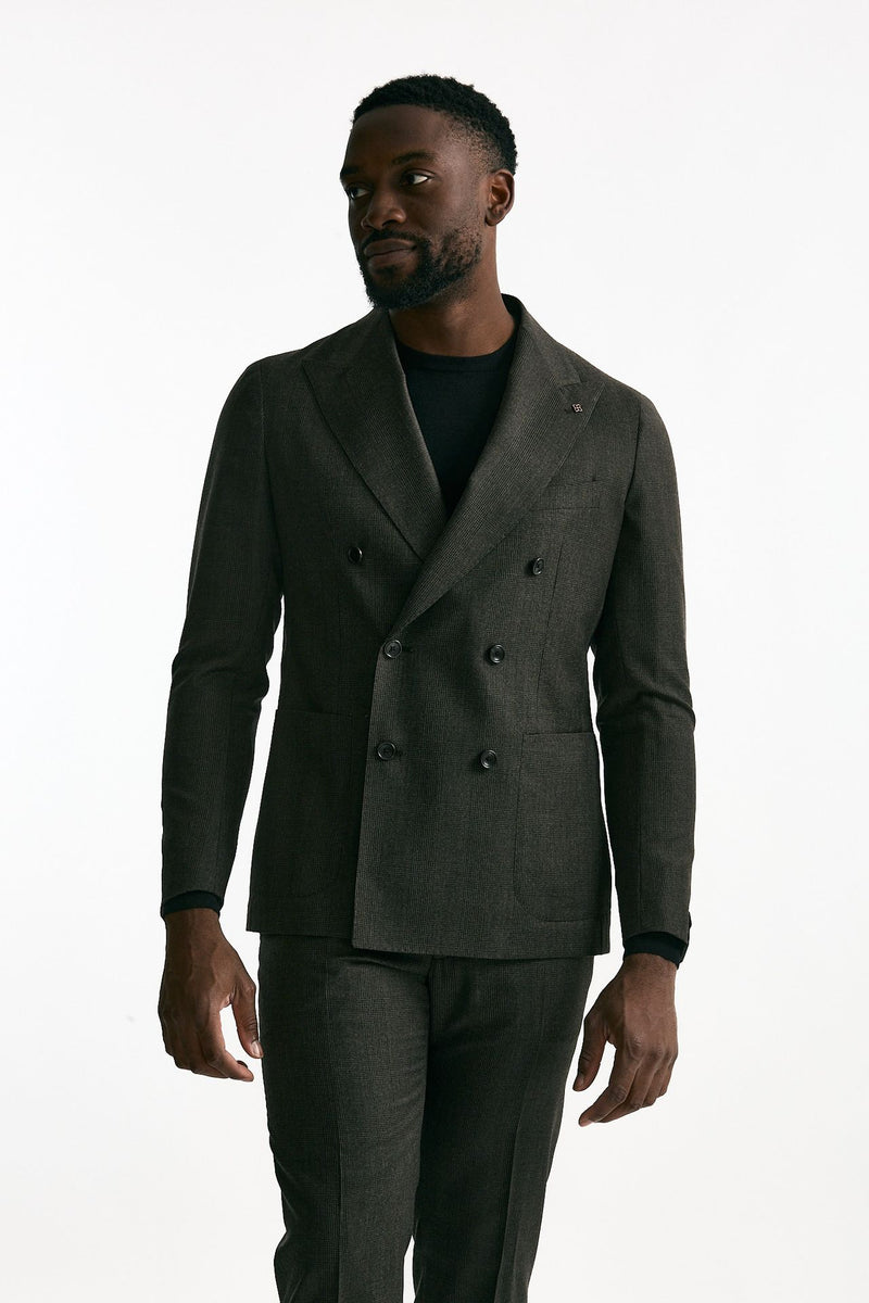 Abito doppiopetto MONTECARLO Galles marrone men Tagliatore - 5