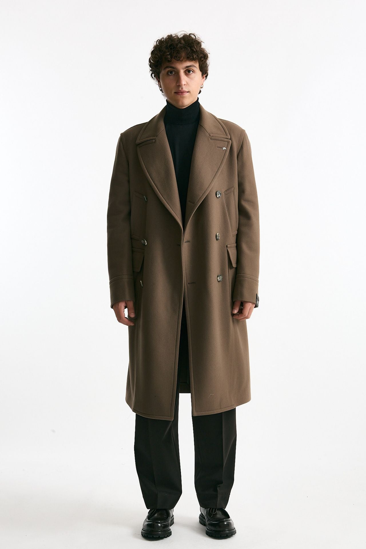 Cappotto PINO LERARIO doppiopetto cammello men Tagliatore - 1