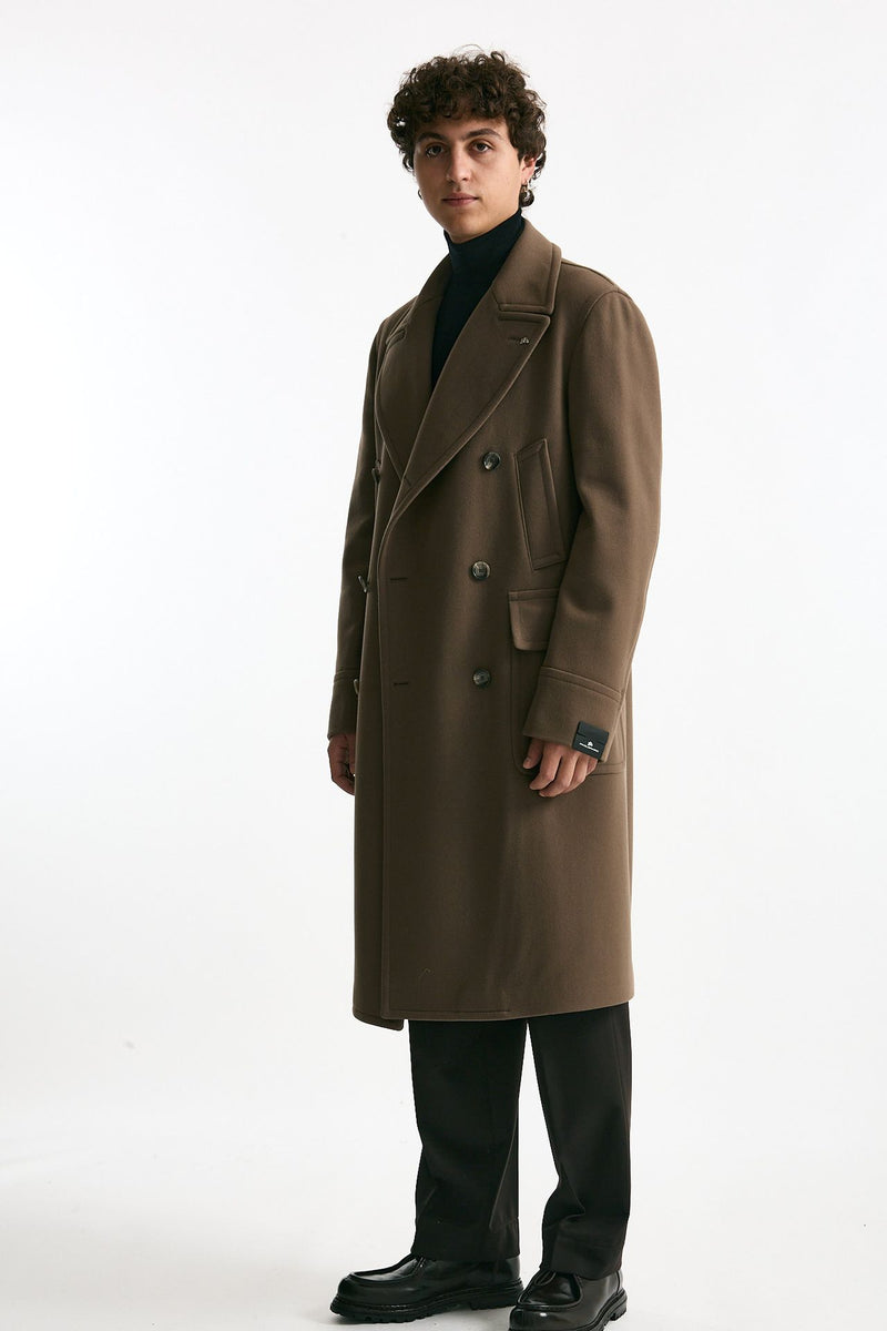 Cappotto PINO LERARIO doppiopetto cammello men Tagliatore - 4