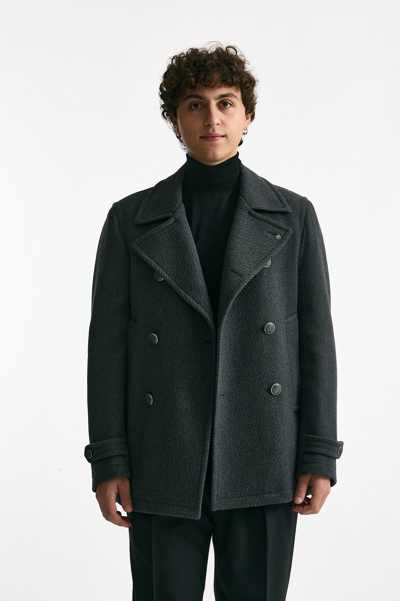 Peacoat in lana grigio men Tagliatore - 2