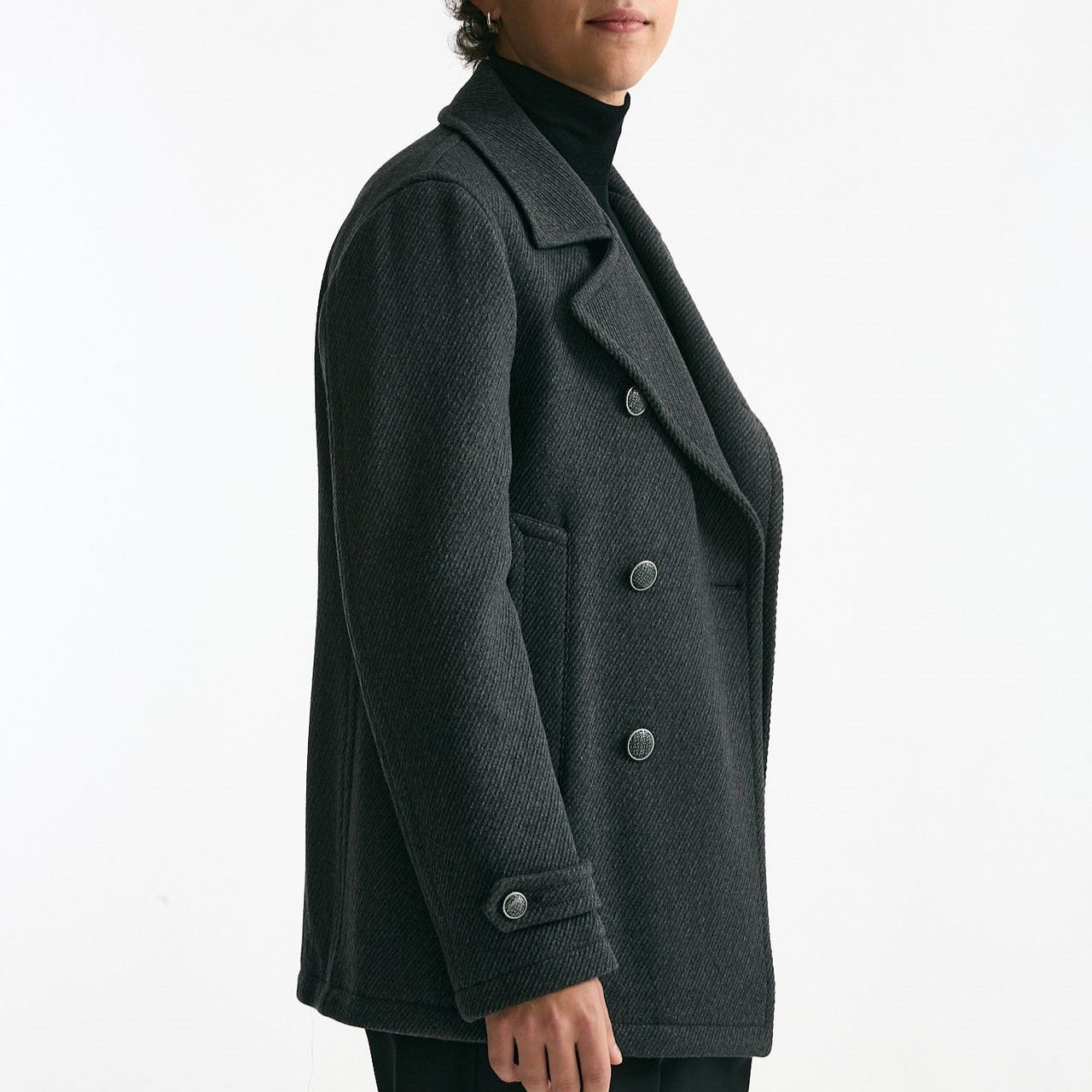 Peacoat in lana grigio men Tagliatore - 9