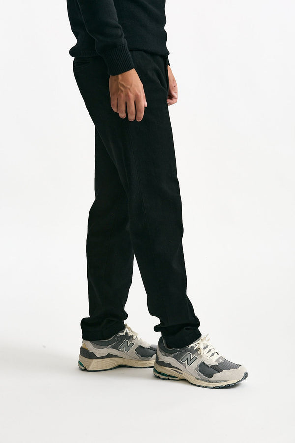 Pantalone in denim di cotone fermo nero men White sand