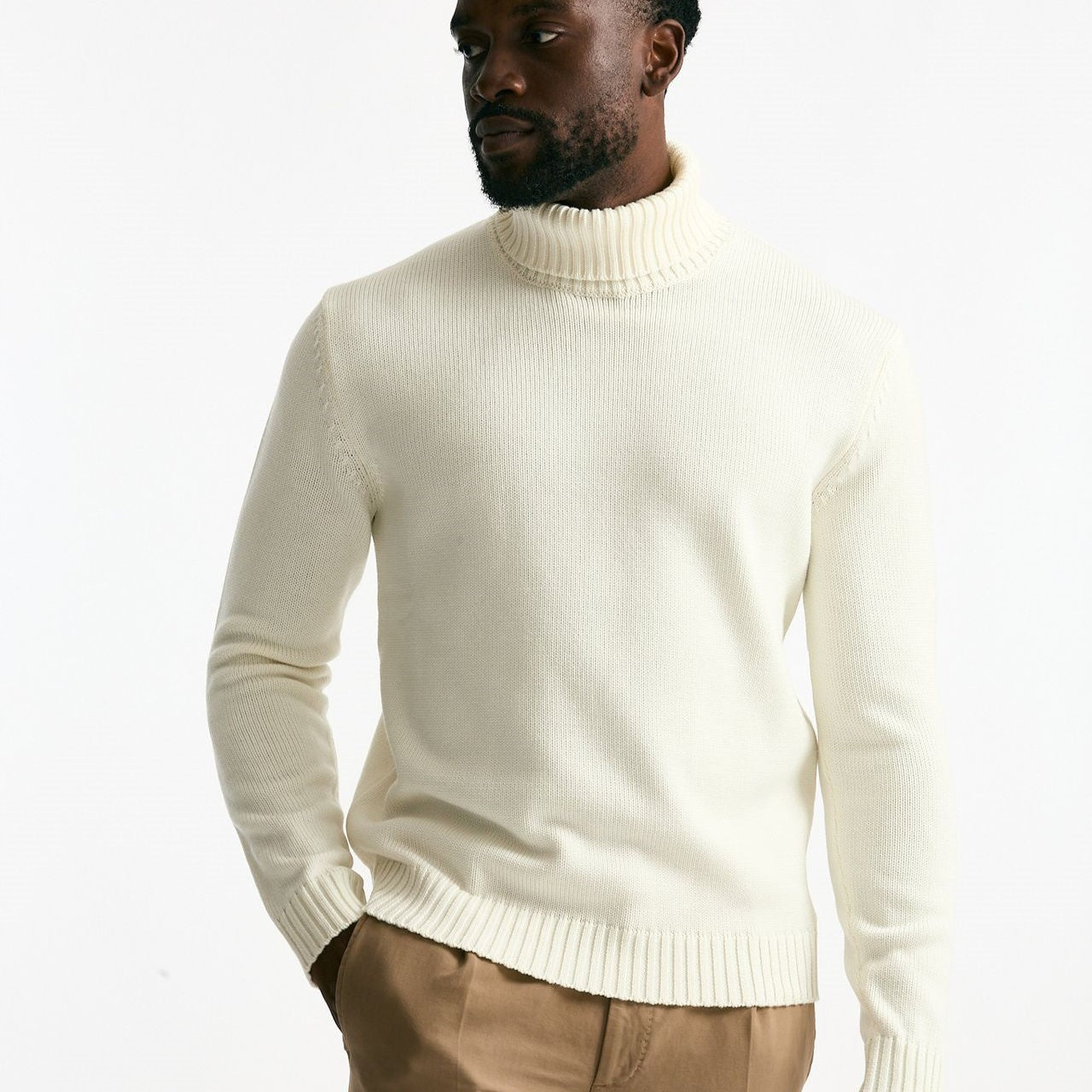 Dolcevita in lana bianco men Zanone - 6